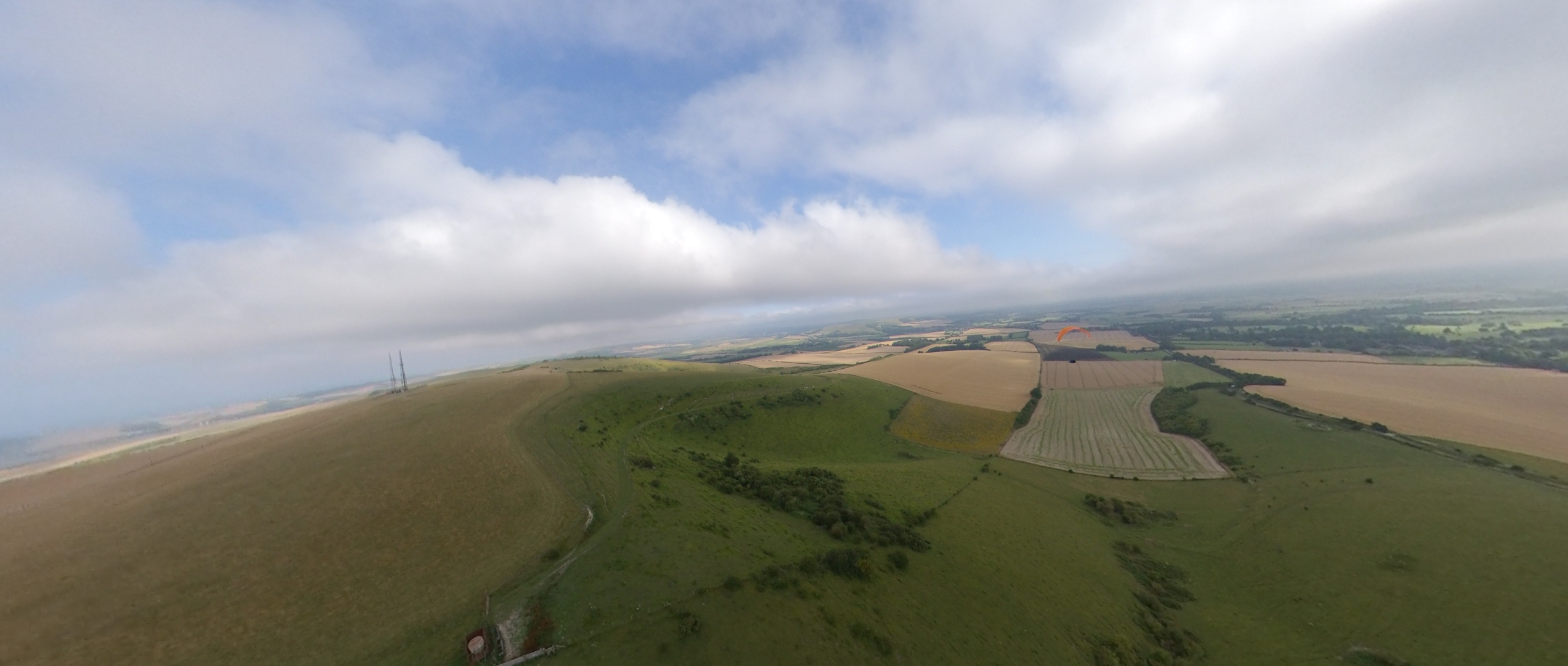 Sussex countryside and South Downs paragliding gift idea from london