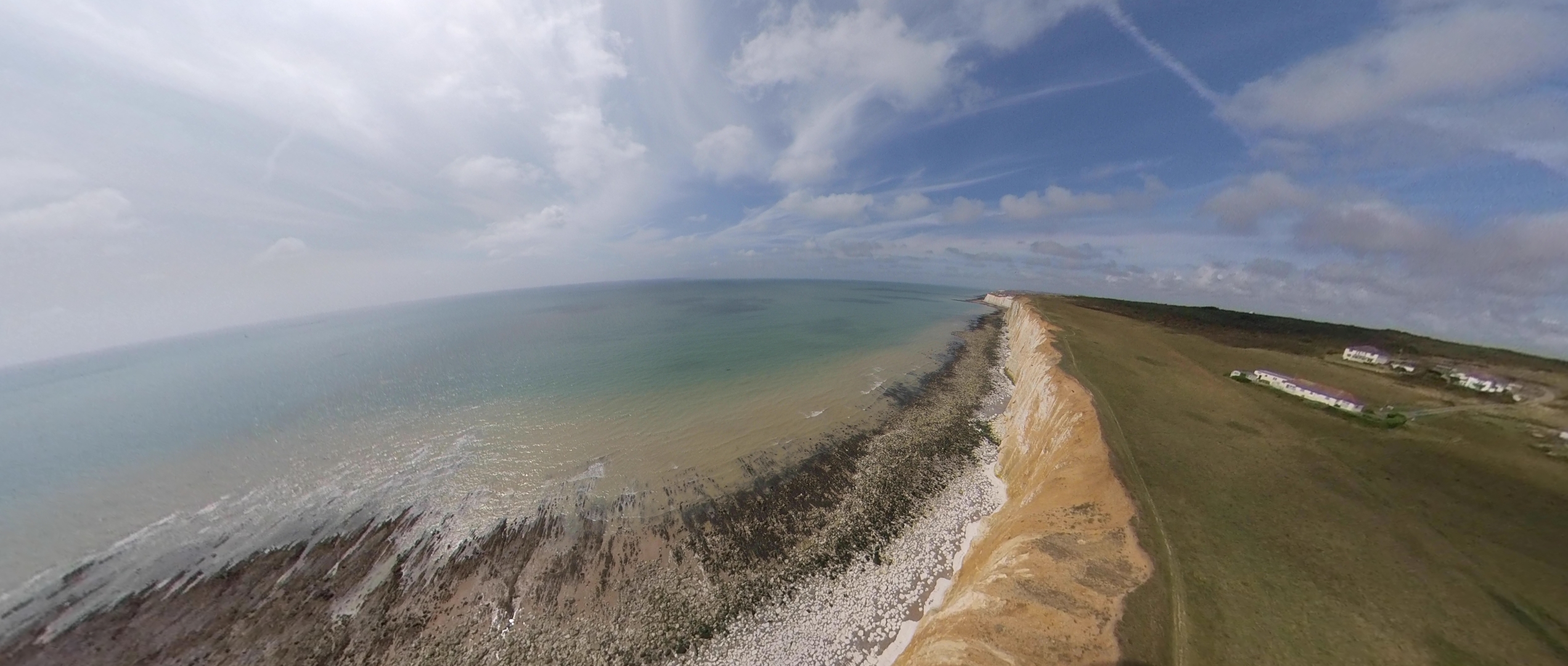 Tandem paragliding the Sussex Coastline in East Sussex 