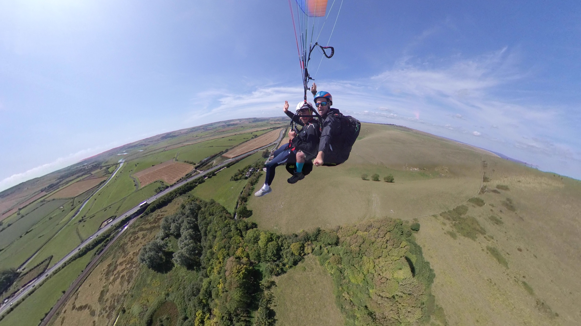 Tandem paragliding in East Sussex with Mile High Paragliding