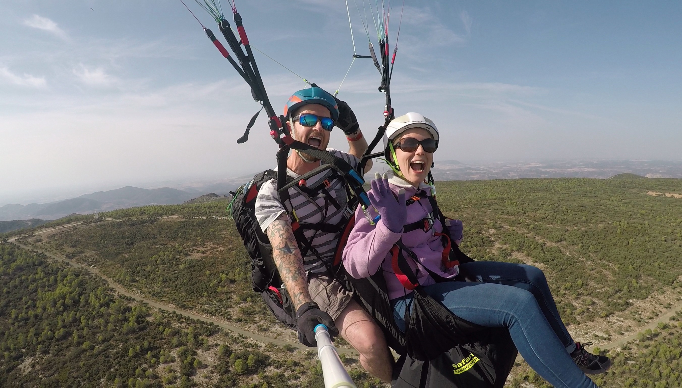 Tandem paragliding experience in Algodonales 2018