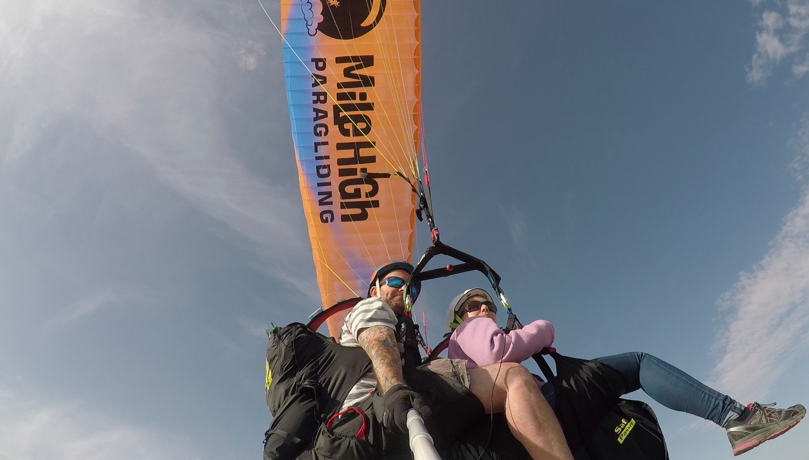 Tandem paragliding experience in Algodonales 