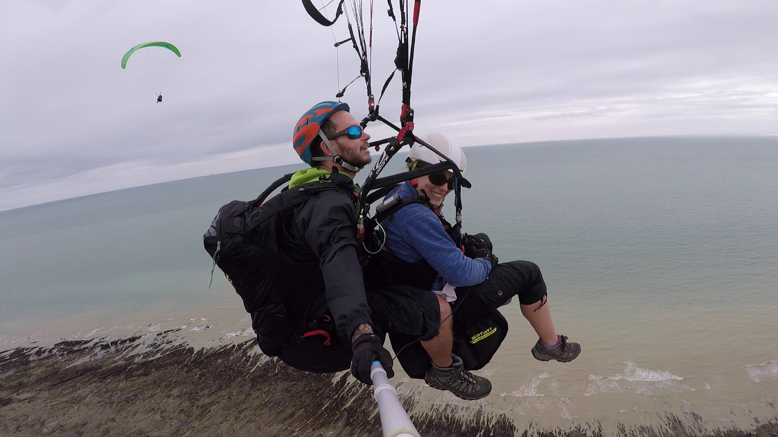 Flying High above the Sussex coastline with Mile High Paragliding - What a gift!!