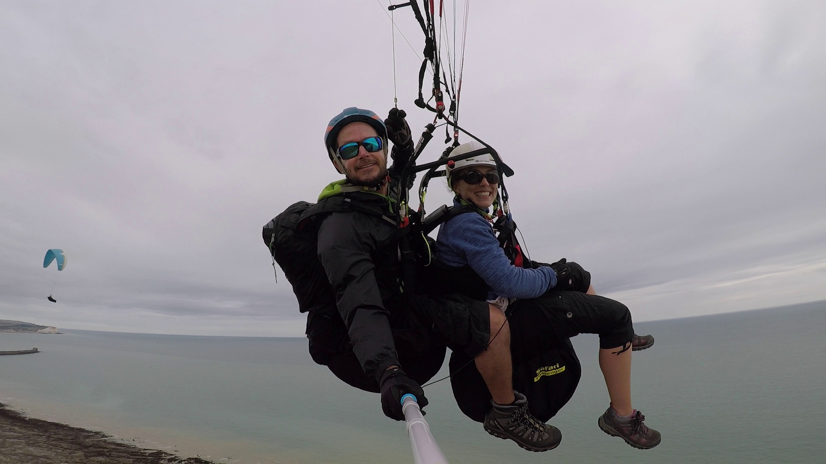 Beautiful sea views from high in the air with Mile High Paragliding - Buy a gift