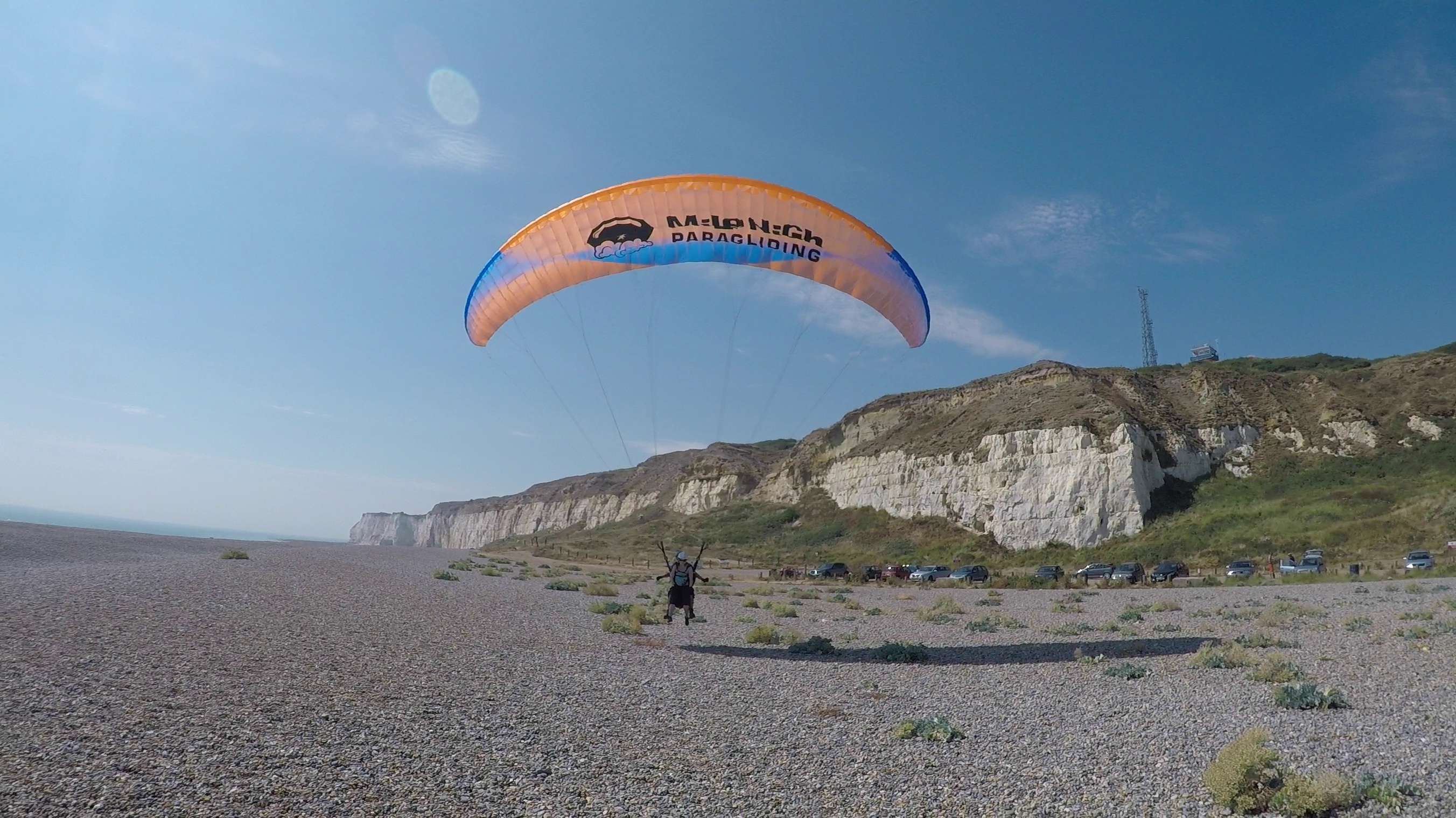 tandem paragliding newhaven experience in Sussex