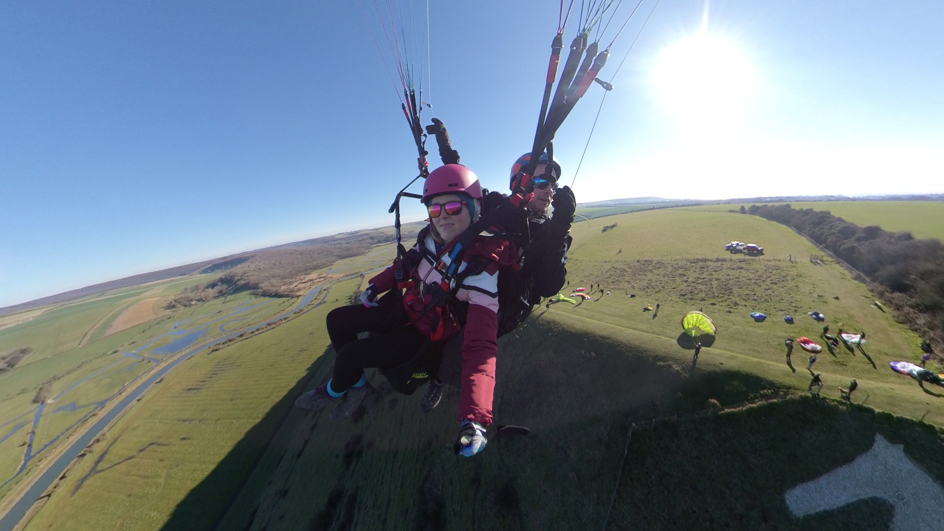 The white horse at Alfriston - Days out in Sussex with Mile High Paragliding