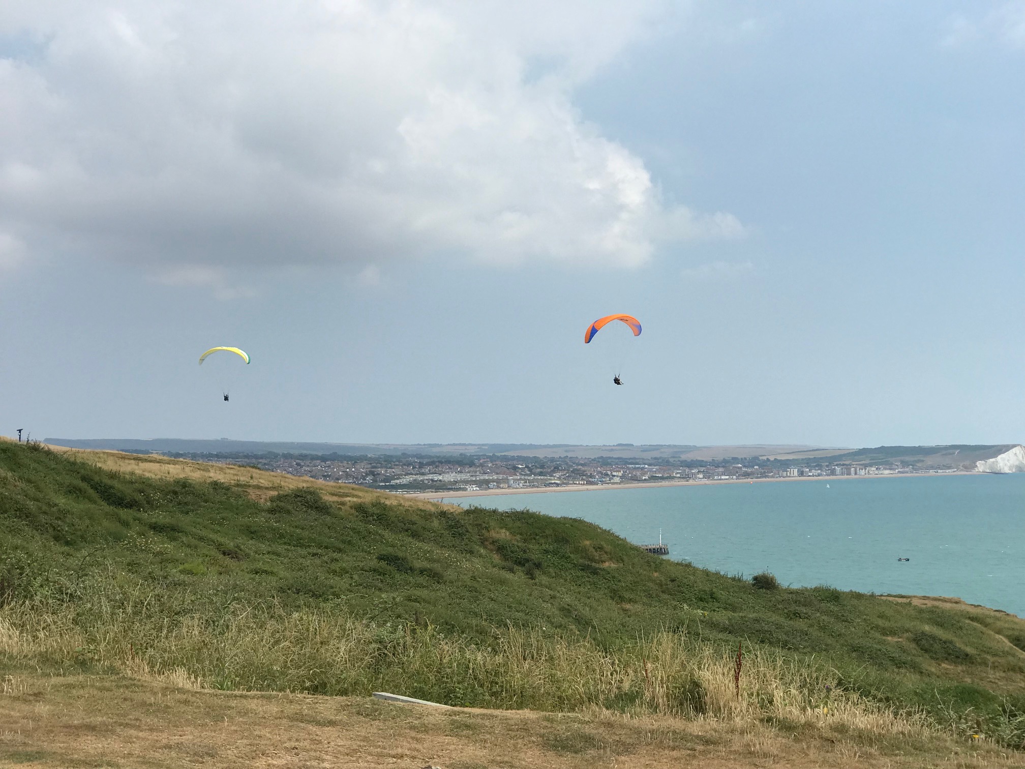 Flying the Sussex Coast on a gift experience day out from London