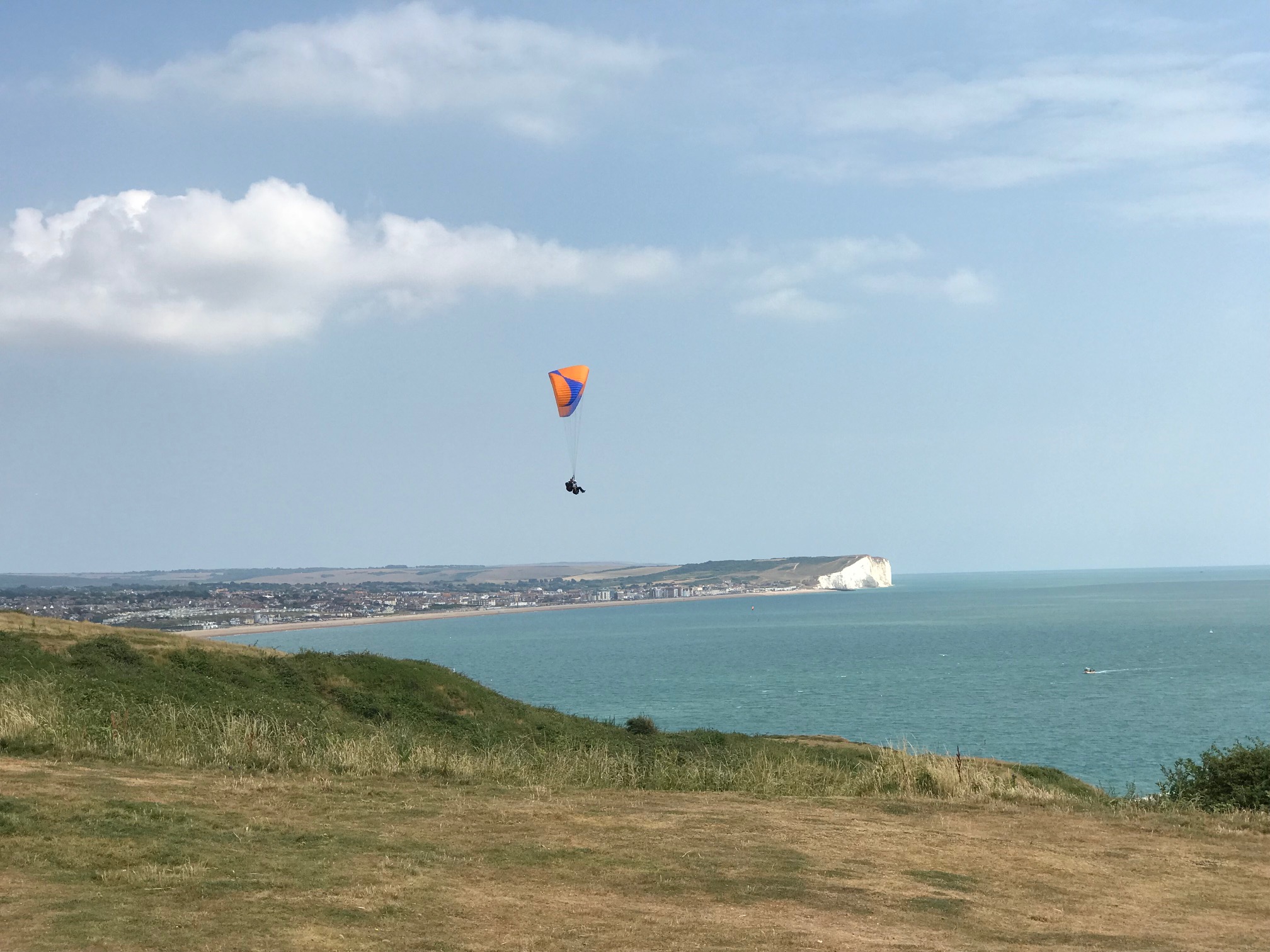 Flying the Sussex Coast on a gift experience day out from Brighton