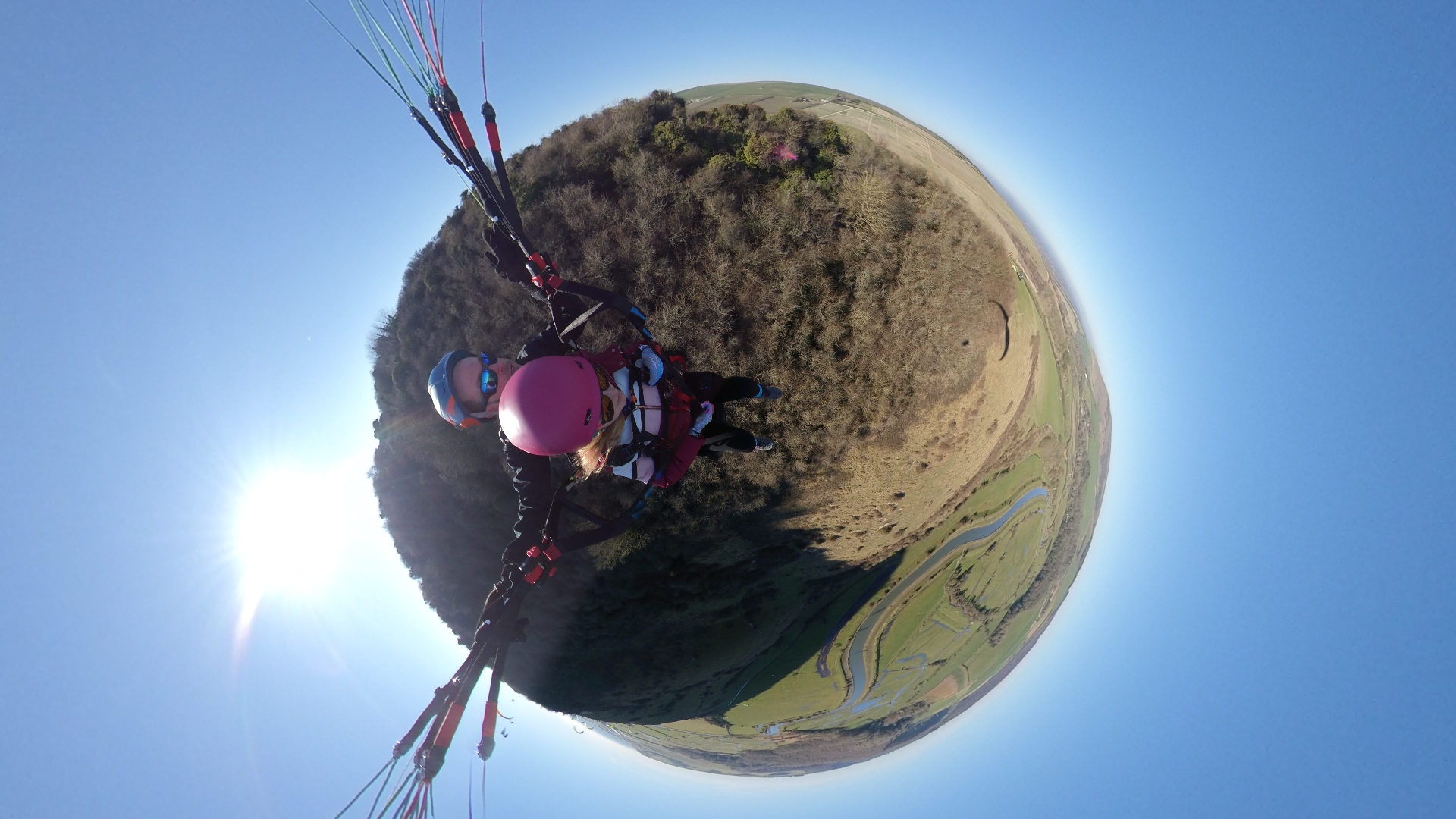 tandem paragliding in Sussex with Mile High Paragliding