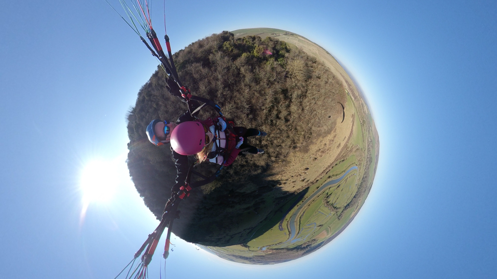360 views on Sussex flying tandem with Mile High Paragliding