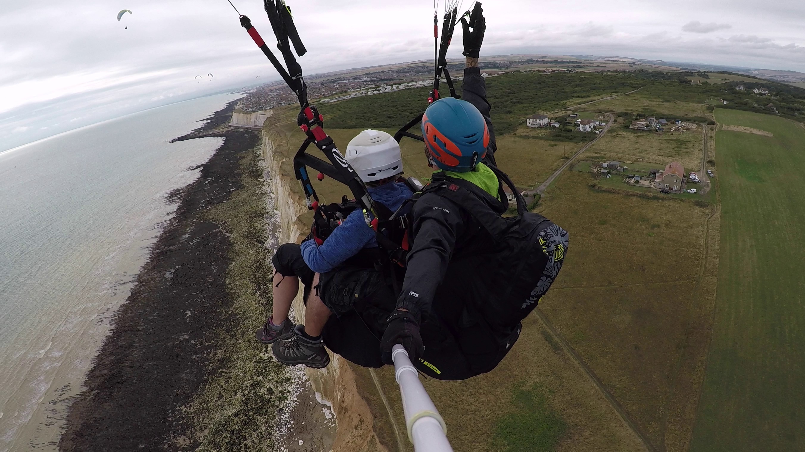 Flying the Sussex coastline with Mile High Paragliding